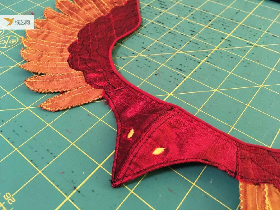 Super beautiful! Fabric Phoenix Mask (with tutorial and template)