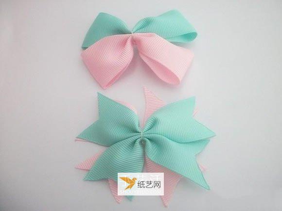 Illustration of making your own personalized childrens bow hair accessories