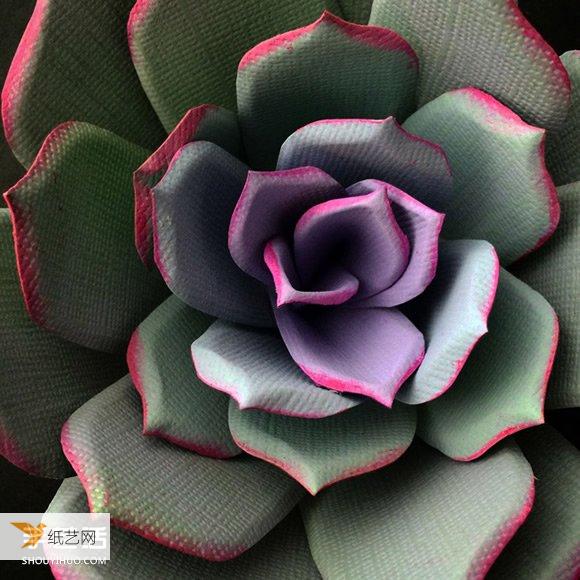 Use crepe paper to imitate colorful and exquisite paper art flowers.