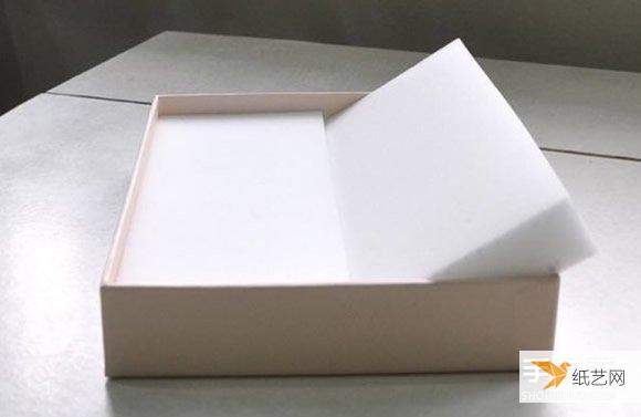 Tutorial on making jewelry storage boxes using discarded shoe box lids and sponge pads