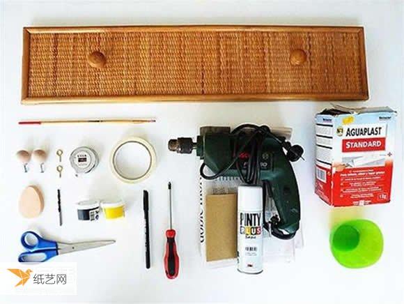 Tutorial on transforming waste materials into straw drawer wall hanging hooks to create a personalized literary and artistic style coat rack