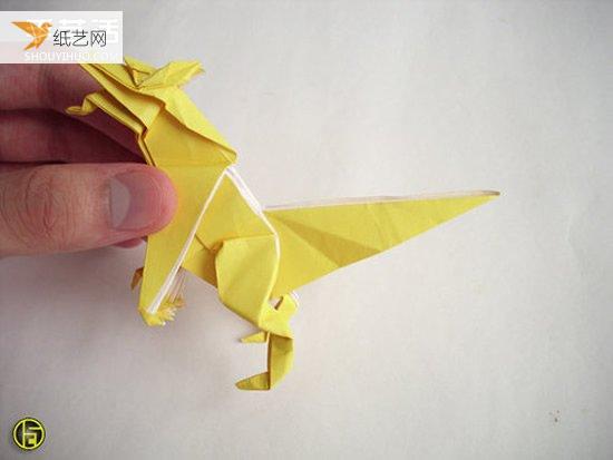 A tutorial on the more complex origami werewolf folding process with step-by-step instructions