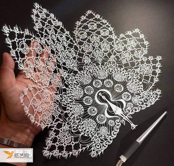 The works of paper sculpture artist Mr.Riu have transformed the current handmade paper art pictures into beautiful images.