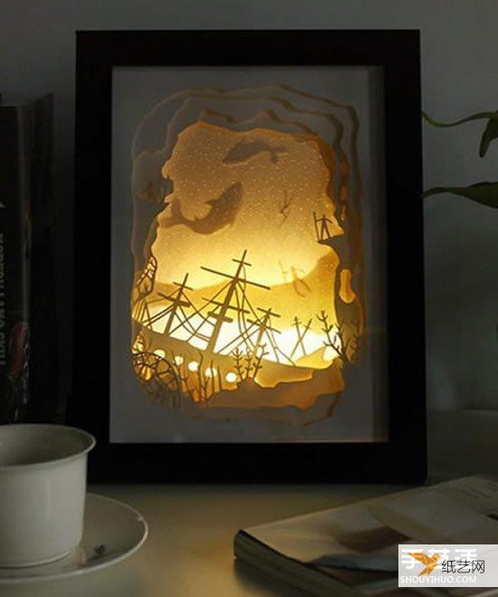 Particularly exquisite pictures of paper-carved night lights seem to hide a magical fairy tale kingdom