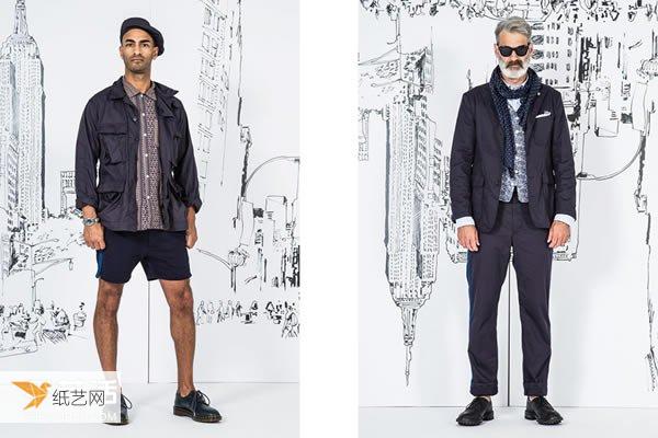 A playful mix of Japanese and American styles, 2017 spring and summer men’s collection display