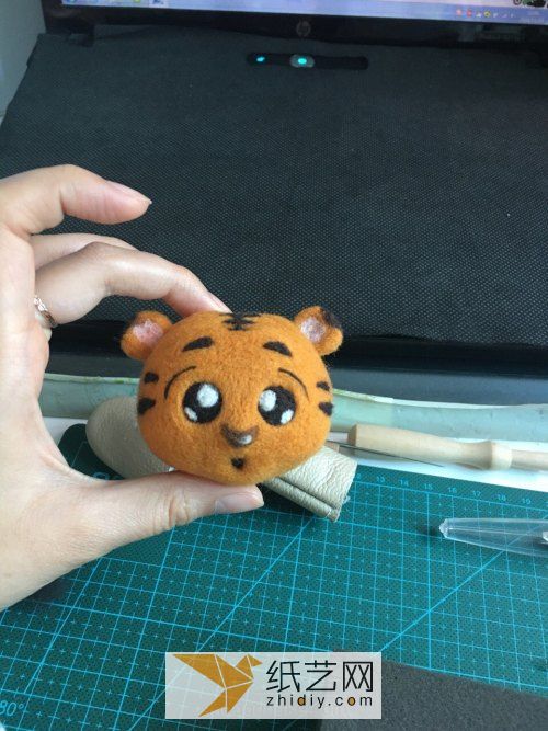 Cute Wool Felt Little Tiger Illustrated Tutorial Handmade Qiaohu Wool Felt