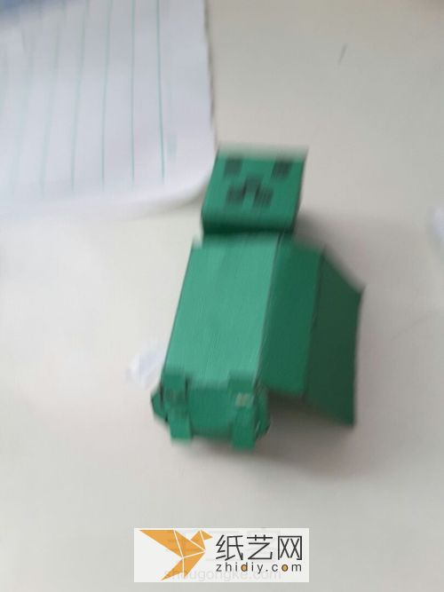 Paper model creeper Minecraft game peripherals