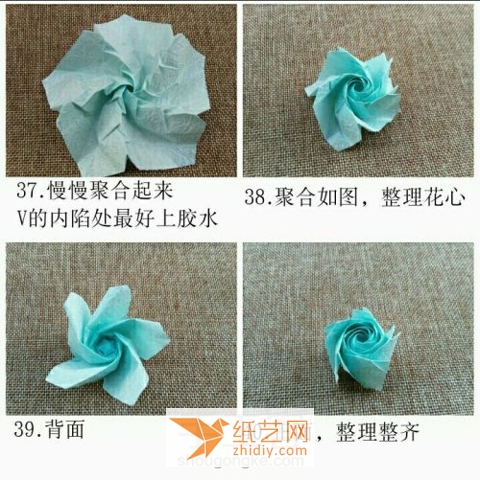 Teach you step by step how to make a unique five-petal origami rose for Valentines Day