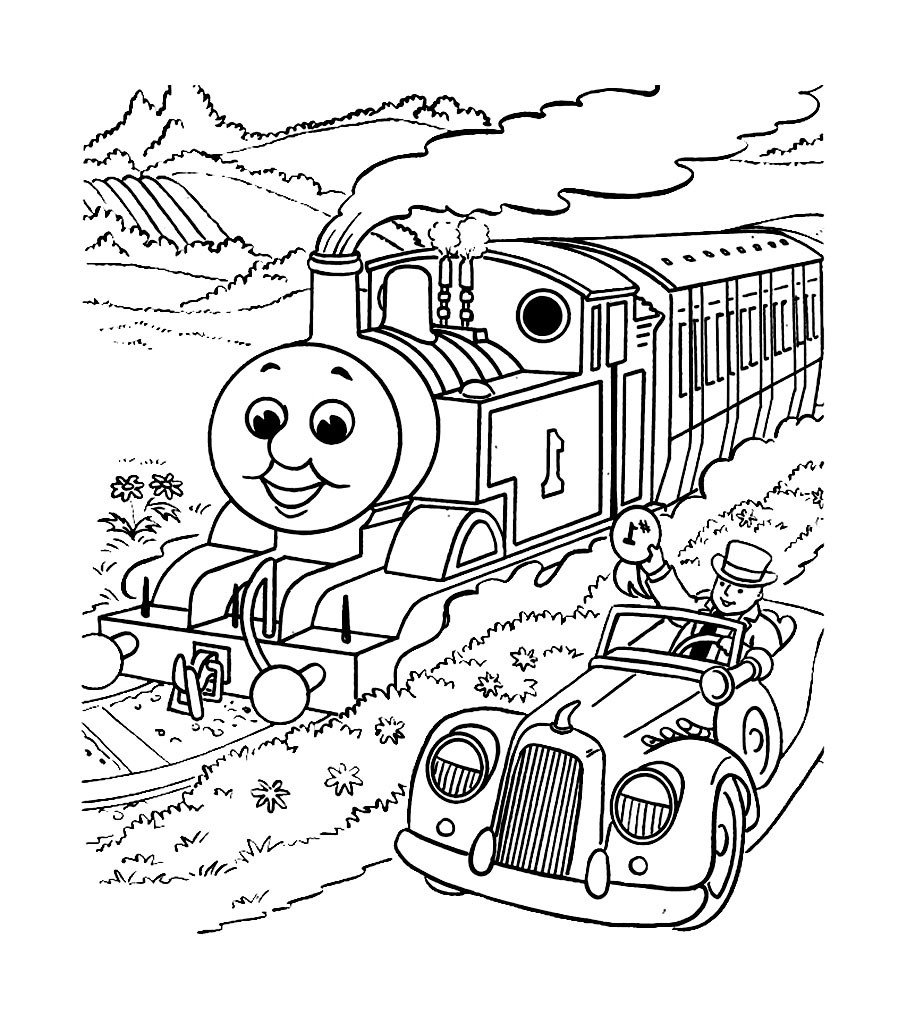 Thomas the Tank Engine coloring pictures