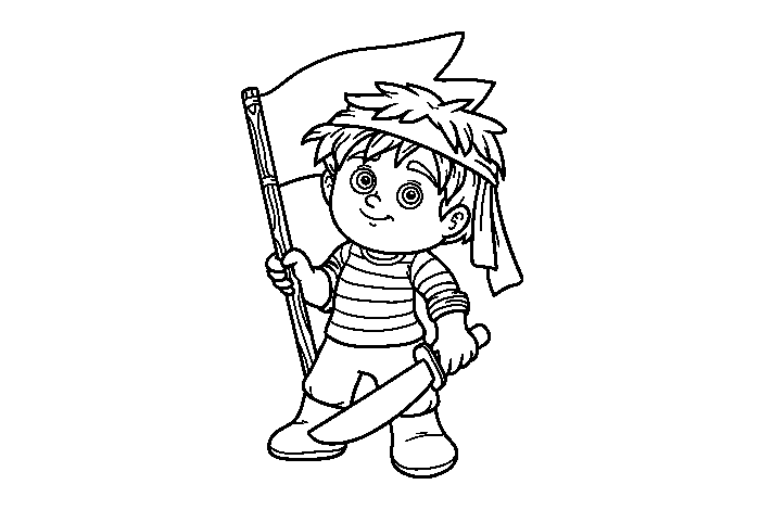 9 Cute Little Pirate Simple Drawing Pictures