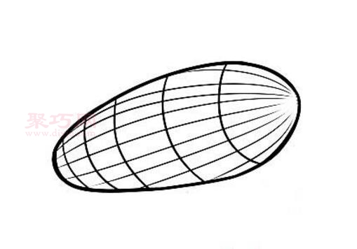 Teach you step by step how to draw Kirov airship in simple strokes