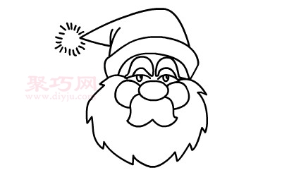 How to draw Santa Claus for children. Learn how to draw Santa Claus with simple strokes.