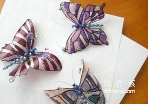 Illustrated method of DIY handmade transformation of beautiful butterflies using old plastic bottles