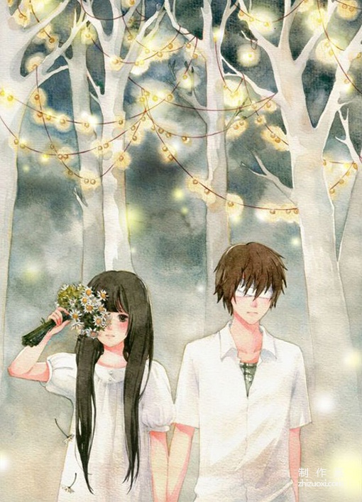 The couples in illustrations and anime are cute by Anonymous