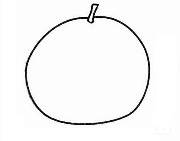 Learn to draw simple strokes, a simple way to draw oranges