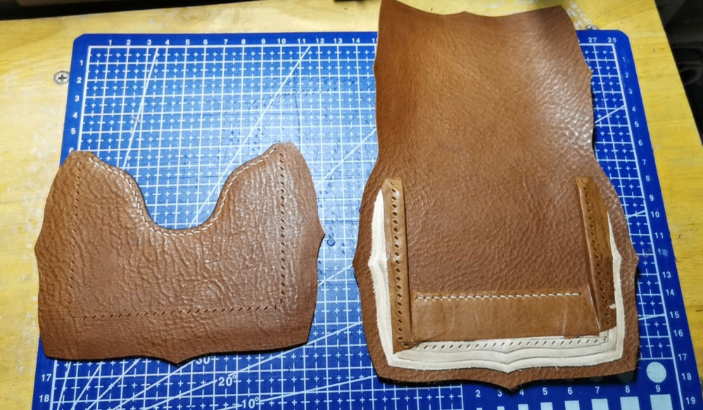 Card bag making method, Tianjin Lao Zhang version