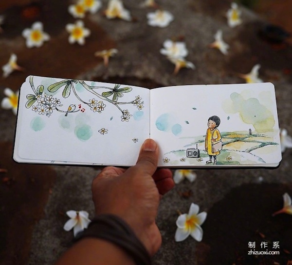 Indian uncle draws small fortune in sketchbook