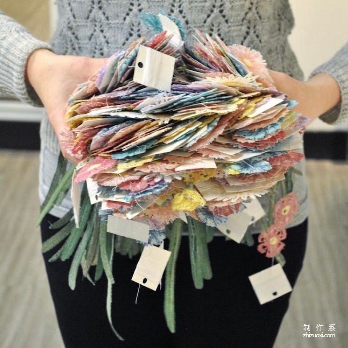 This floating garden was actually embroidered!