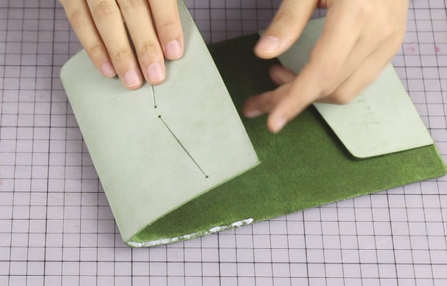 Tutorial on making a simple passport holder with matt wax