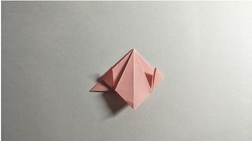 How to fold a mini bouquet Origami illustration tutorial