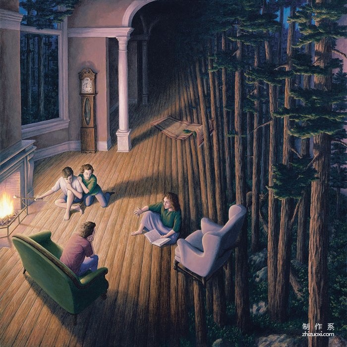 Confusing and unclear magical realism paintings