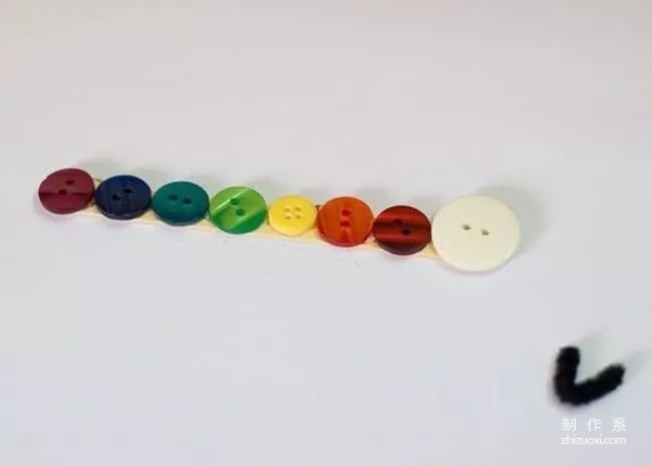 Spring Button Stickers – Rainbow Caterpillar