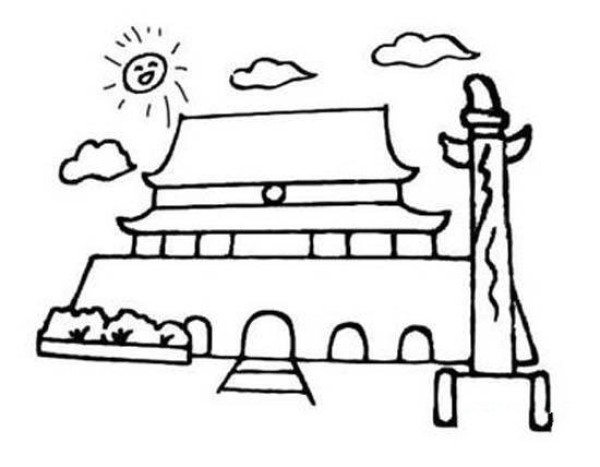 Beijing Tiananmen simple strokes