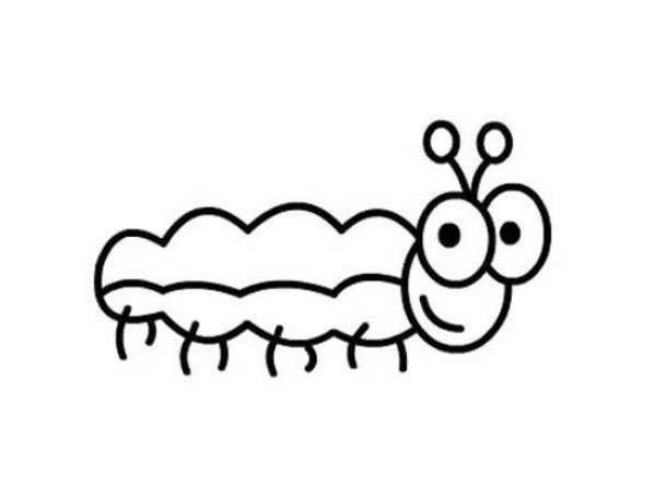 Caterpillar simple strokes picture