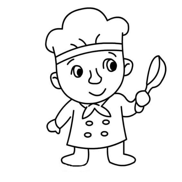 Simple strokes of little chef