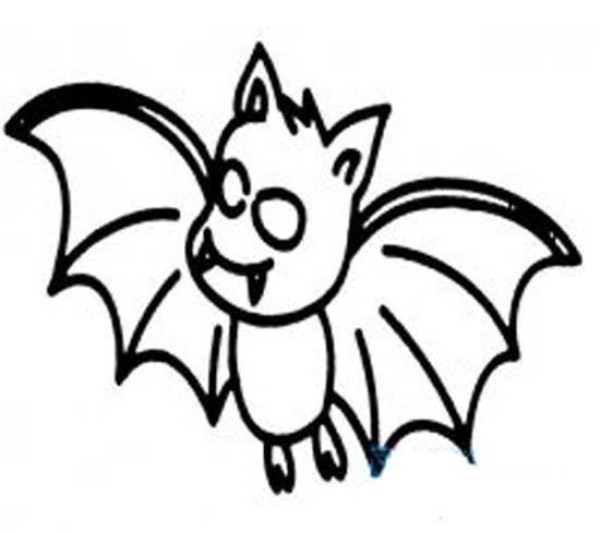 Horror bat simple strokes picture