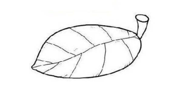 Childrens simple drawing pictures of leaves