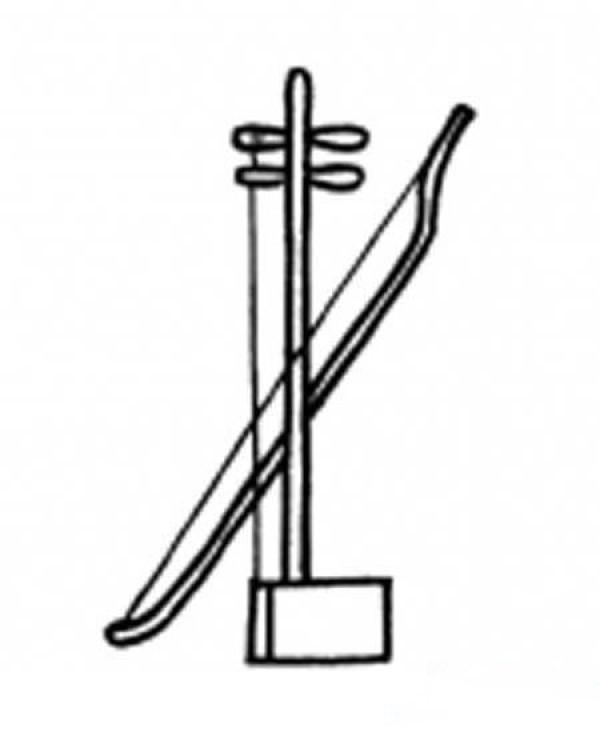 A complete picture collection of simple strokes of Erhu for primary school students