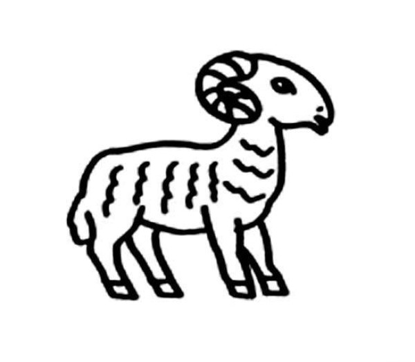 Childrens simple drawing pictures of sheep