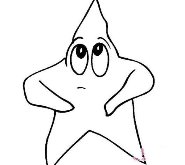 Cute Cartoon Starfish Simple Drawing Picture