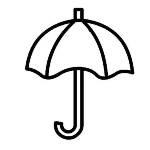 Umbrella simple strokes