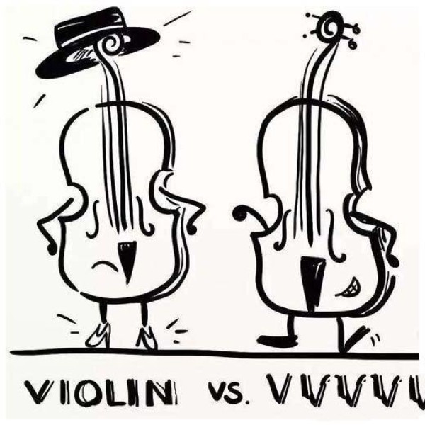 Childrens cartoon violin simple drawing picture