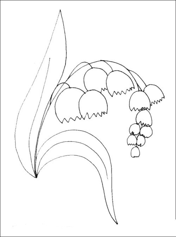 Simple strokes of wind chime flower