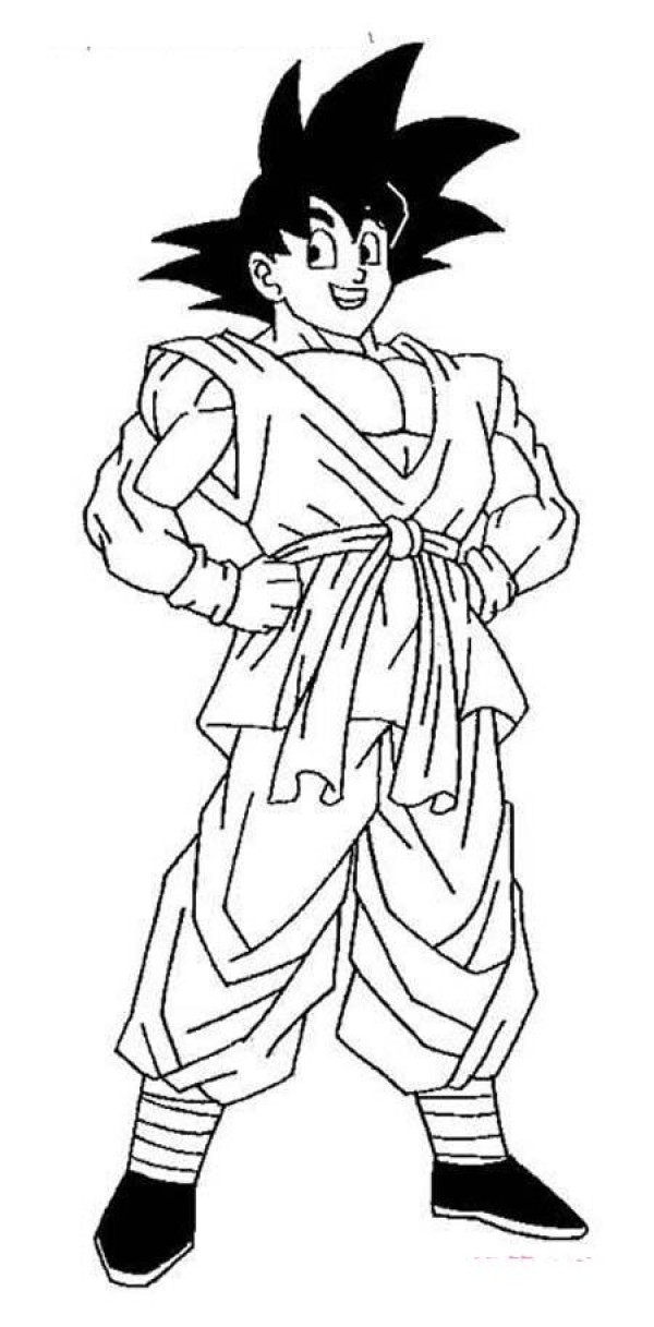 Childrens Dragon Ball Sun Wukong front simple drawing picture