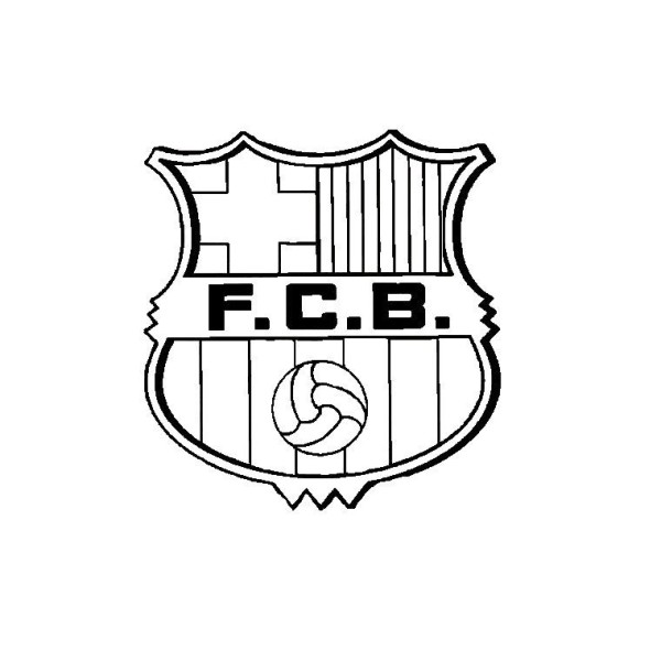 Barcelona team emblem simple strokes