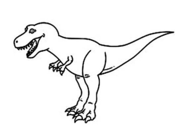 Tyrannosaurus dinosaur simple drawing picture