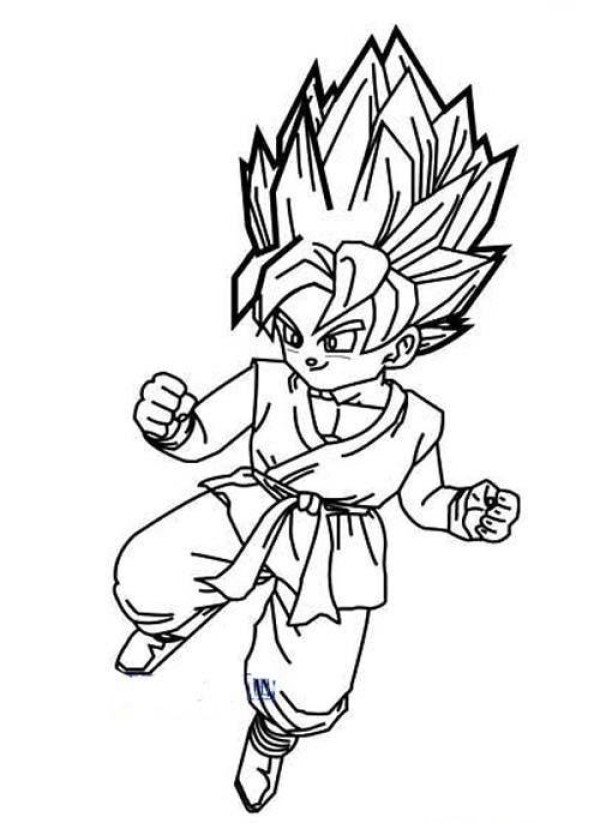 Dragon Ball Sun Wukong simple drawing picture