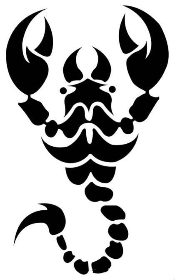 Scorpion totem simple strokes picture