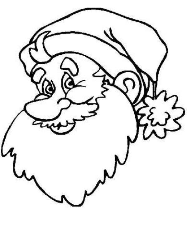 Simple strokes of Santa Claus avatar