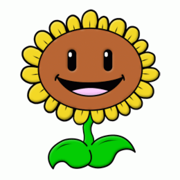 Plants vs. Zombies Sunflower Simple Drawing