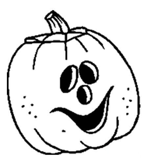 Cartoon Pumpkin Simple Drawing Picture