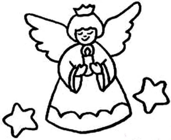 Cartoon Angel Simple Drawing Picture for Children