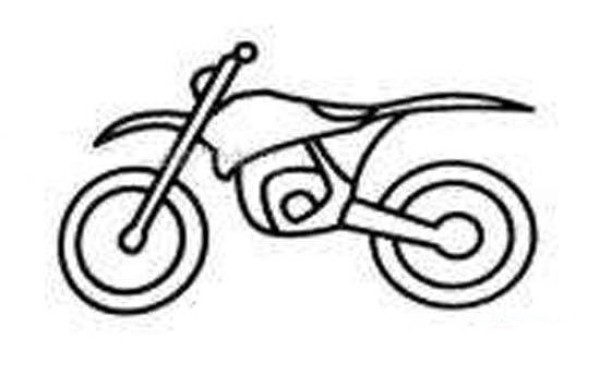 Simple strokes of mountain motorcycle pictures