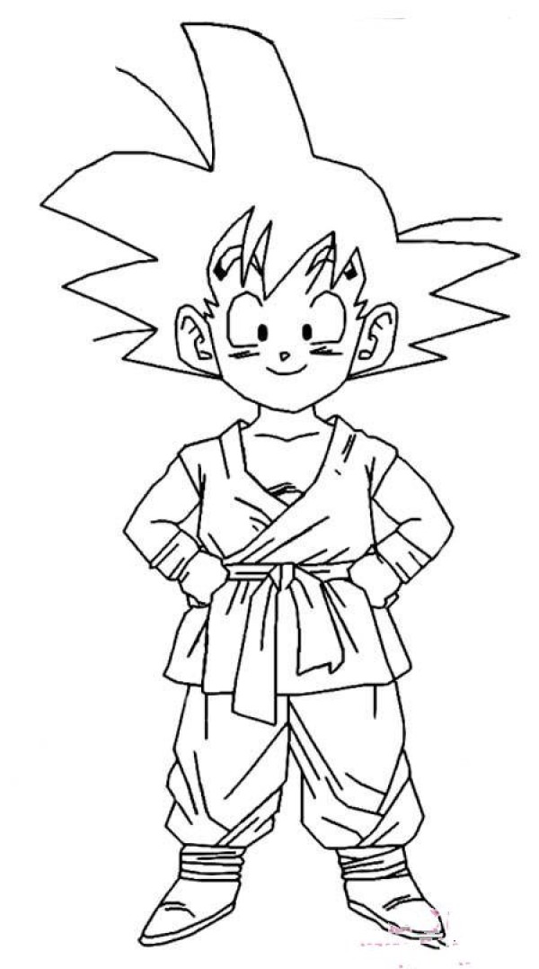 Dragon Ball Sun Wukongs simple drawing pictures when he was a child