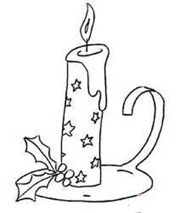 A complete collection of simple drawing pictures of exquisite and beautiful candles