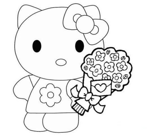 Cute hello kitty simple drawing picture collection